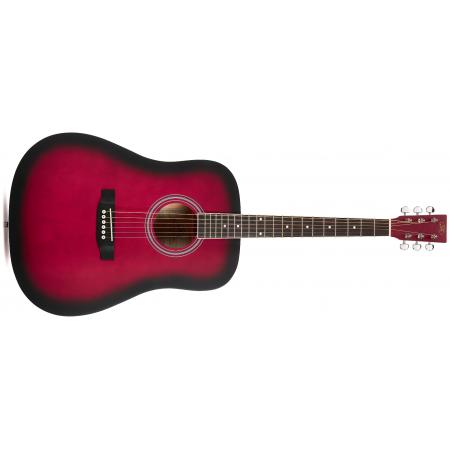 Guitarras Acústicas SX SD104 Guitarra Acústica Roja
