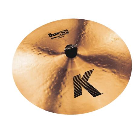 Platos de batería Zildjian KCK0913 K Dark Medium Thin Plato Batería Crash 16"