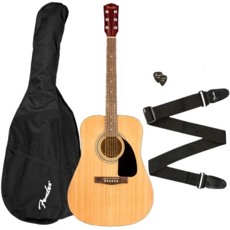 Packs guitarra acústica Fender FA115 Dreadnought Pack Guitarra Acústica Nogal