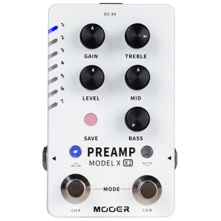 Pedales Mooer X2 Effects Preamp Pedal Guitarra