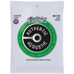 Cuerdas Guitarra Acústica Martin CMAMA175S Authentic Silked Bronze Cuerdas Guitarra Acúst 11-52