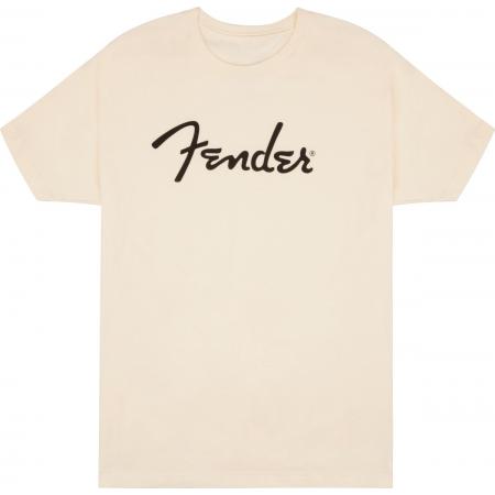 Merchandising y regalos Fender Spaghetti Logo Camiseta S Olympic White