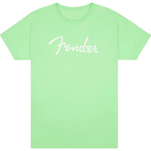 Fender Spaghetti Logo Camiseta S Surf Green