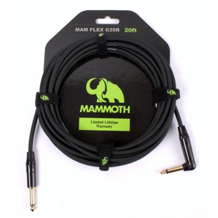 Cables de guitarra Mammoth MAMFLEXG20R Profesional Cable Guitarra Acodado 6M