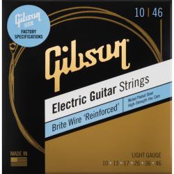 Cuerdas de Guitarra Eléctrica Gibson SEGBWR10 Brite Wire Reinforced Cuerdas Guitarra Eléctrica 10-46