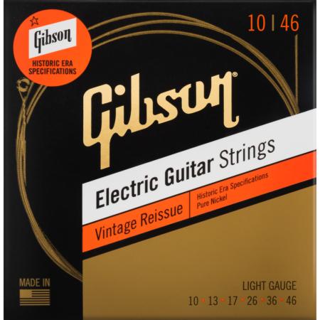 Cuerdas Guitarra Eléctrica Gibson SEGHVR10 Vintage Reissue Pure Cuerdas Guitarra Eléctrica 10-46