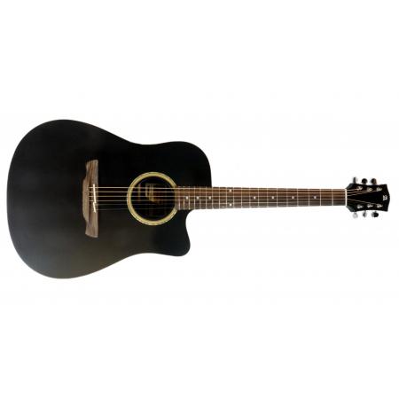 Guitarras Electroacústicas Alhambra W300CW E7 Guitarra Electroacústica Satin Black