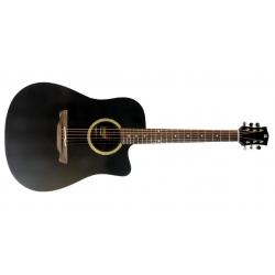 Guitarras Electroacústicas Alhambra W100 CW con Previo E7 Guitarra Electroacústica Black Satin