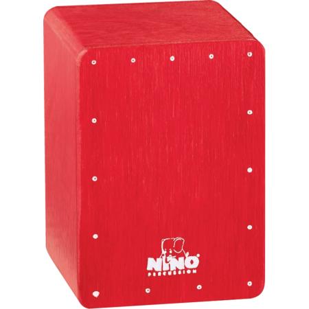 Pequeña percusión Nino Percussion NINO955R Mini Cajón Shaker Rojo