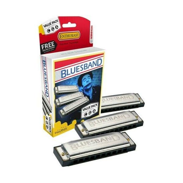 Hohner Blues Band Pro Pack 3 Armónicas