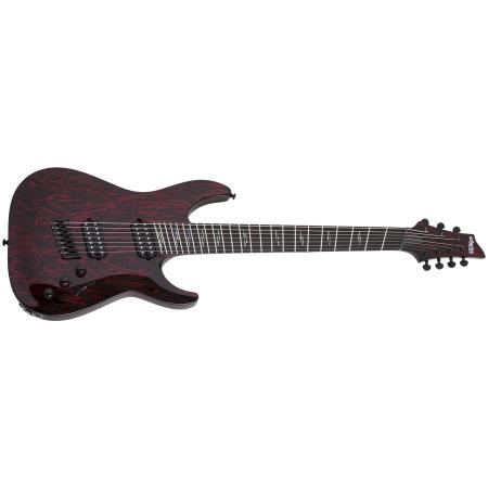 Guitarras Eléctricas Schecter C7 MS Silver Blood Moon Guitarra Eléctrica