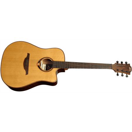 Guitarras Electroacústicas LAG Tramontane 118 A/E Cutaway Guitarra Electroacústica Dreadnought Natural