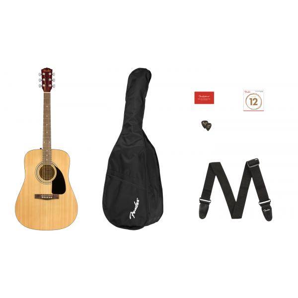 Fender FA115 V2 Pack Guitarra Acústica Sunburst Walnut