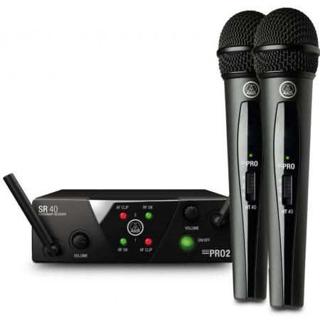 Sistemas y Micrófonos Inalámbricos  AKG WMS40M2VOCSTBDISM23 Sistema Inalámbrico UHF Vocal Banda ISM2/3