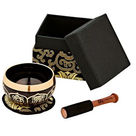 Instrumentos de Percusión Étnica  Sonic Energy SBOR300BK Ornamental Cuenco Tibetano 9,5CM Negro