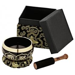 Instrumentos de Percusión Étnica  Sonic Energy OR400BK Ornamental Cuenco Tibetano 10,5CM Negro