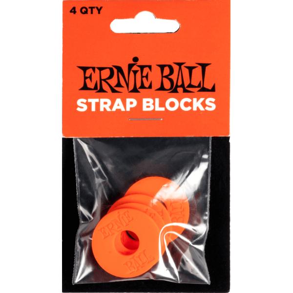 Ernie Ball 5620 Strap Blocks Pack 4 Rojo