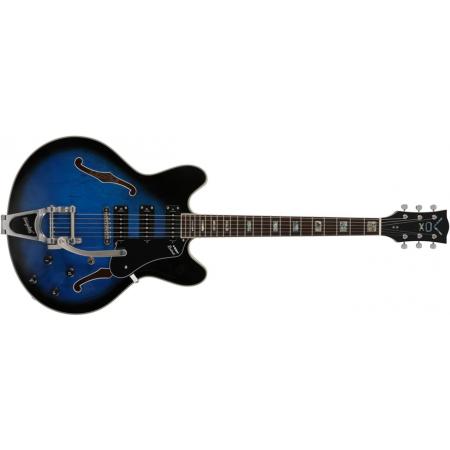 Guitarras Eléctricas Vox Bobcat S66 Bigsby Blue Burst Guitarra Eléctrica