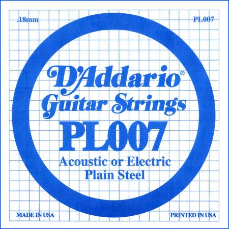 Cuerdas Guitarra Eléctrica D'Addario PL007 Cuerda Suelta 07