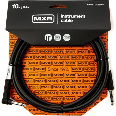Cables de guitarra MXR DCCIS10R Cable Instrumento Acodado 3M