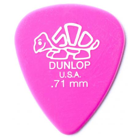Púas Dunlop 41R71 Delrin Dur 0,71MM Bolsa 72 Púas