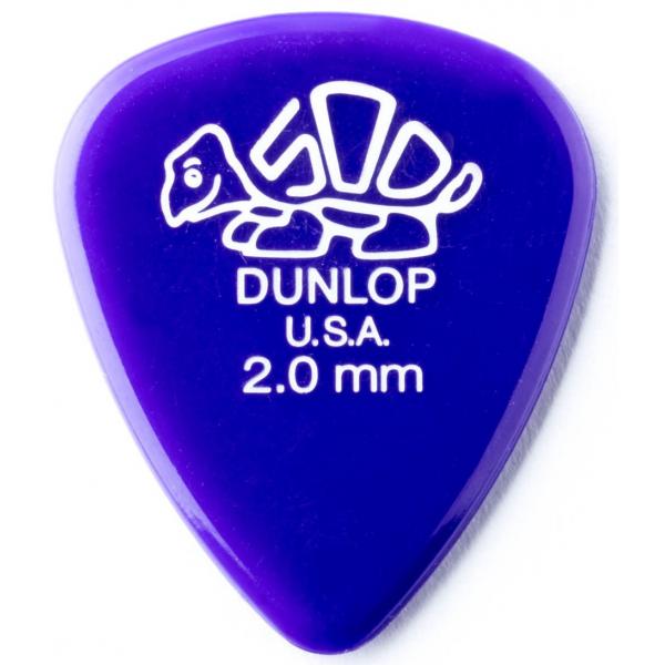 Dunlop 41R200 Delrin Dur 2MM Bolsa 72 Púas