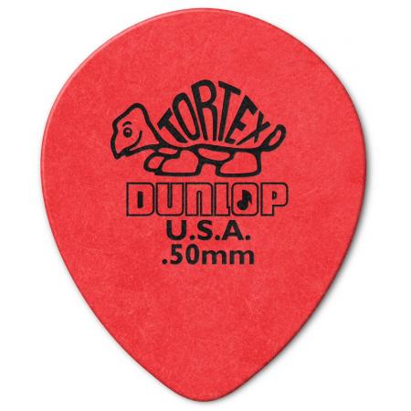 Púas Dunlop 413R050 Tortex Teardrop 0,50MM 72 Púas