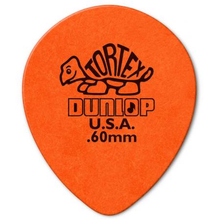 Púas Dunlop 413R060 Tortex Teardrop 0,60MM 72 Púas