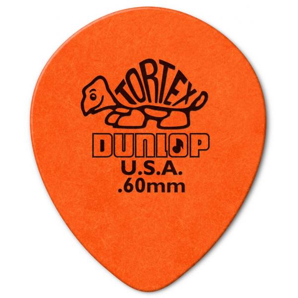Dunlop 413R060 Tortex Teardrop 0,60MM 72 Púas
