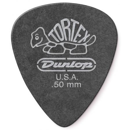 Púas Dunlop 488R050 Tortex Pitch Black Standard 0,5MM 72 Púas