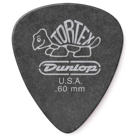 Púas Dunlop 488R060 Tortex Pitch Black Standard 0,6MM 72 Púas