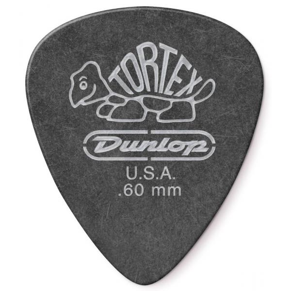 Dunlop 488R060 Tortex Pitch Black Standard 0,6MM 72 Púas