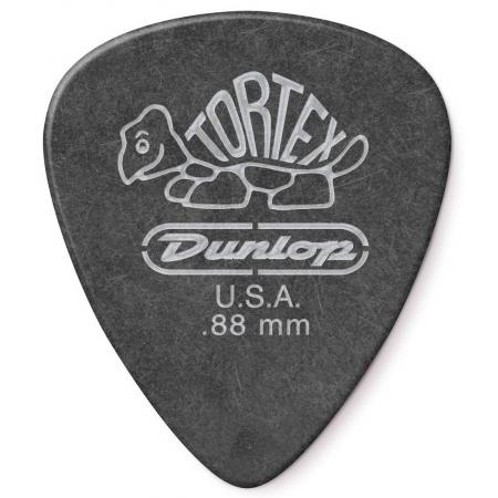 Púas Dunlop 488R088 Tortex Pitch Black Standard 0,88MM 72 Púas