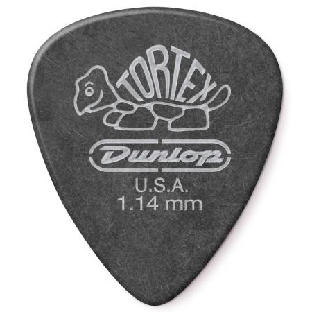 Púas Dunlop 488R114 Tortex Pitch Black Standard 1,14MM 72 Púas