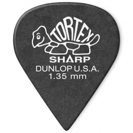 Púas Dunlop 412R135 Tortex Sharp 1,35MM 72 Púas