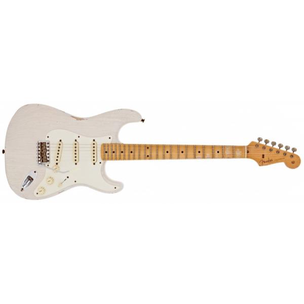 Fender Custom Shop 57 Stratocaster Relic Aged White Blonde Guitarra Eléctrica