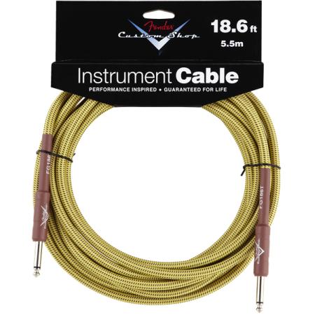 Cables de guitarra Fender Cable Custom Shop Tweed 5,5M