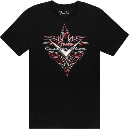 Merchandising y regalos Fender Custom Shop Pinstripe S Negra Camiseta