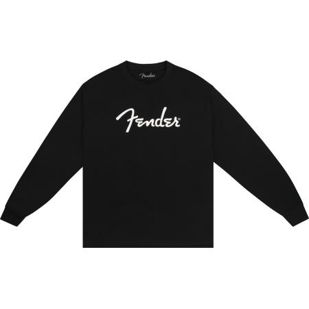 Merchandising y regalos Fender Spaghetti Logo S Negra Camiseta Manga Larga
