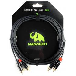 Cables de Audio Completos Mammoth RCA10RCA Cable Dual RCA de 3 Metros