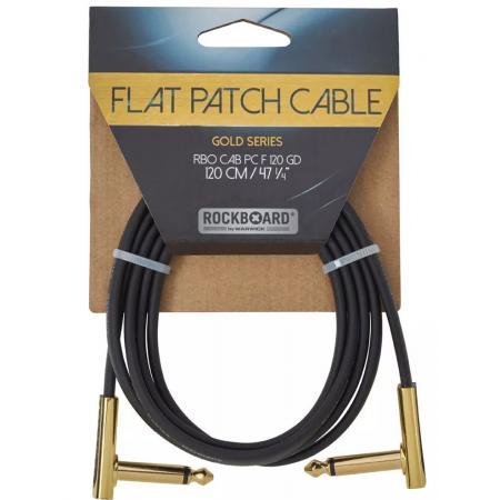 Cables de guitarra Rockboard Gold Series Flat Patch 1,2M Cable