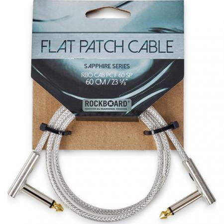 Cables de guitarra Rockboard Sapphire Series Flat Patch 60CM Cable