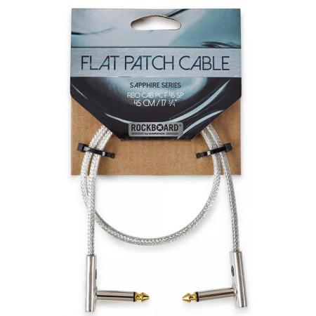Cables de guitarra Rockboard Sapphire Series Flat Patch 45CM Cable