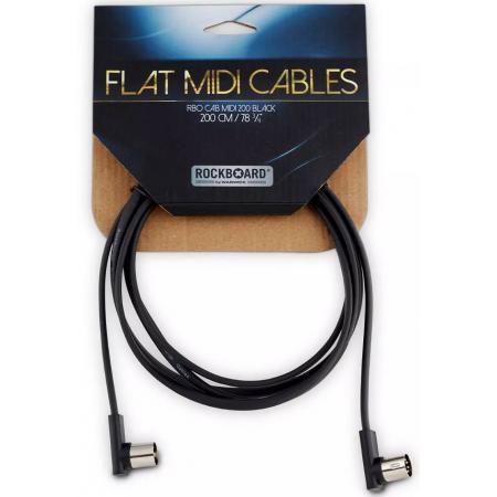 Cables Varios  Rockboard Flat MIDI 10M Negro Cable