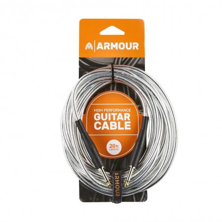 Cables de guitarra Armour GC20S Cable Instrumento Jack 6m Plata
