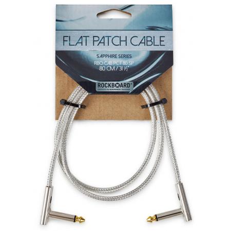 Cables de guitarra Rockboard Sapphire Series Flat Patch 80CM Cable