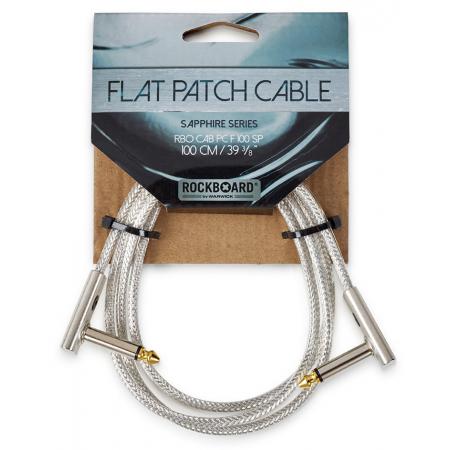 Cables de guitarra Rockboard Sapphire Series Flat Patch 1M Cable
