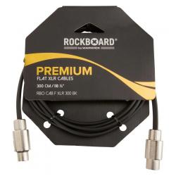 Cables para Micrófonos Rockboard Flat XLR 3M Cable