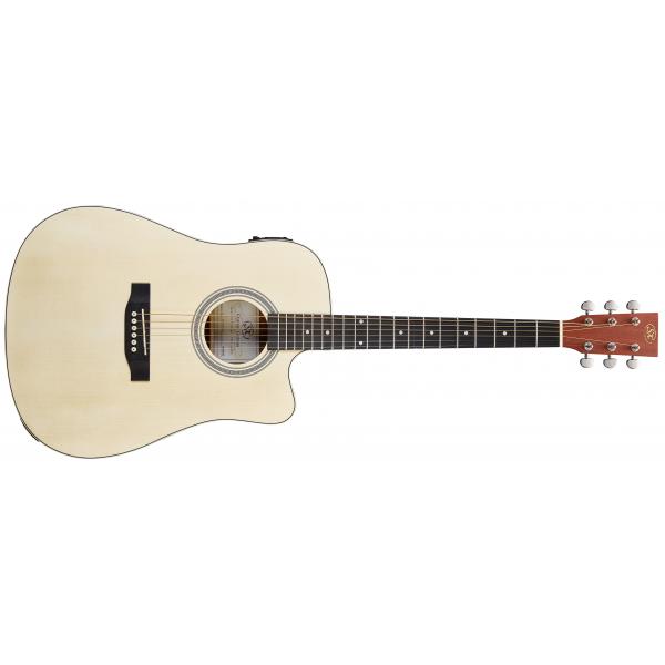 SX SD304TCE Guitarra Electroacústica Natural