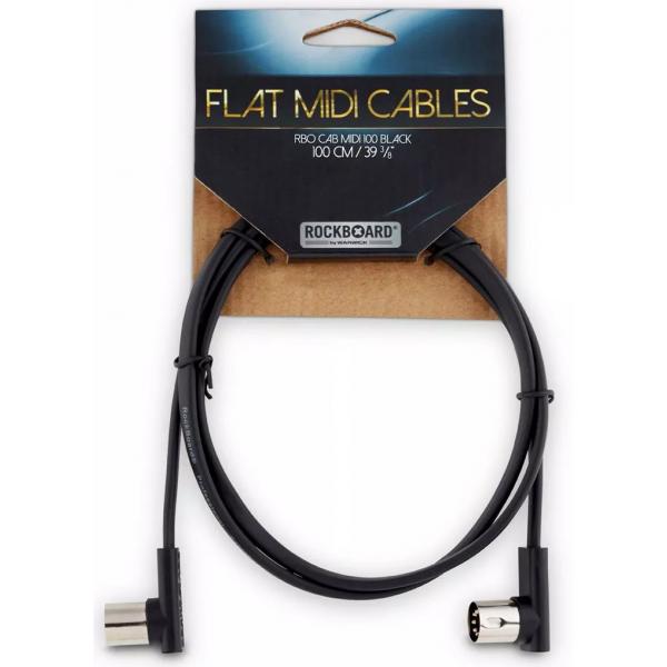 Rockboard Flat MIDI 1M Negro Cable